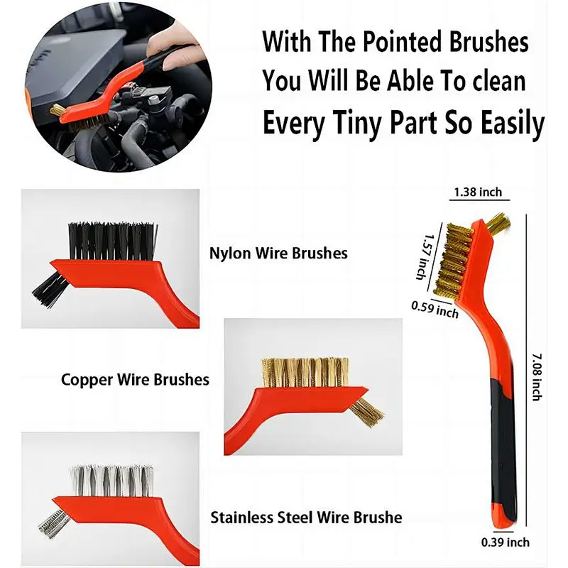 18 Pcs Hot Sales Car Brush Detailing Kit Car Cleaning Tools